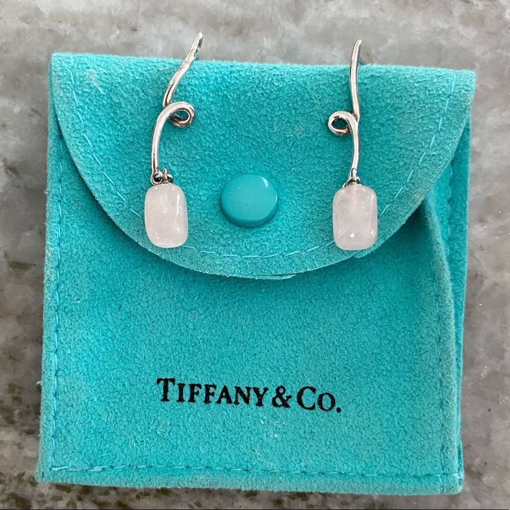 Tiffany & Co Rose Quartz Earrings